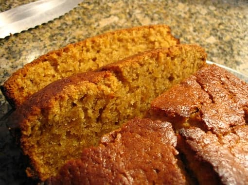 Sylvia's Homemade Pumpkin Bread