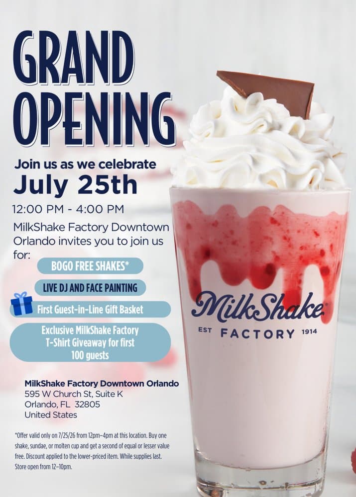 MilkShake Factory Downtown Orlando