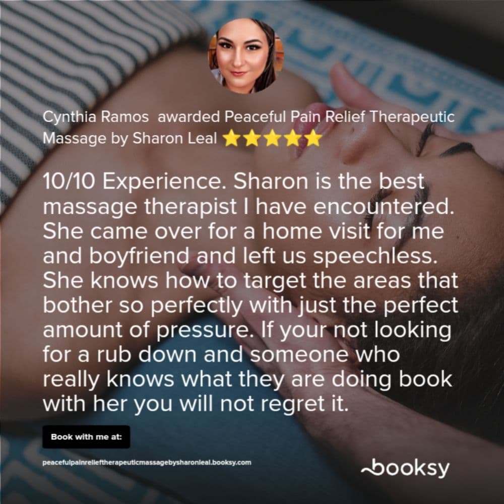 Peaceful Pain Relief Therapeutic Massage By Sharon Leal