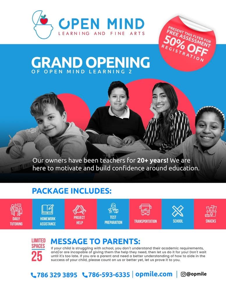 Open Mind Learning And Fine Arts