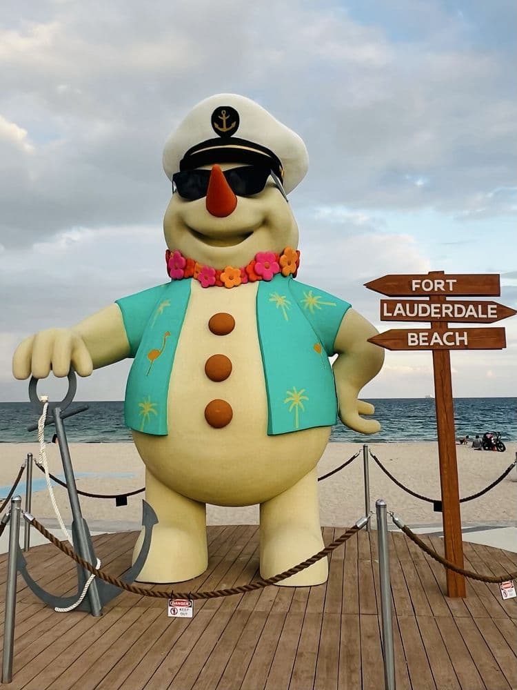 Olas the Beach Snowman