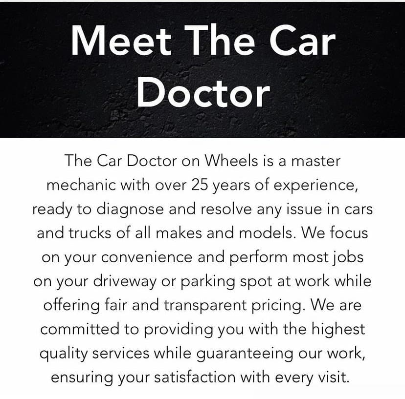 The Car Doctor on Wheels