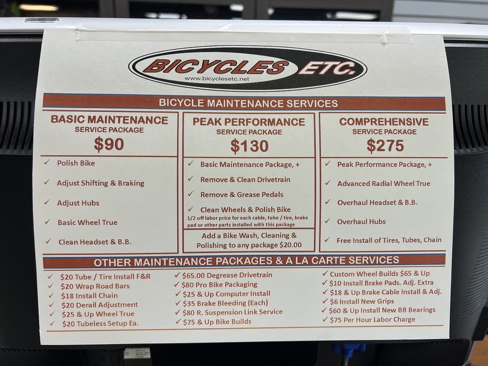Bicycles Etc
