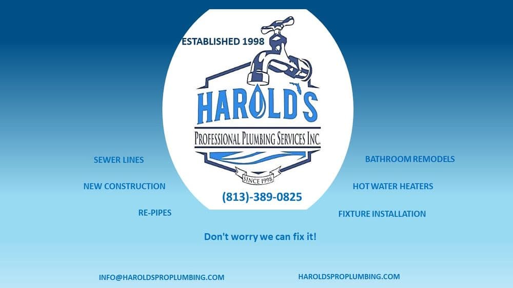 Harold's Professional Plumbing services
