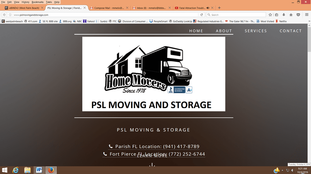 PSL Moving And Storage
